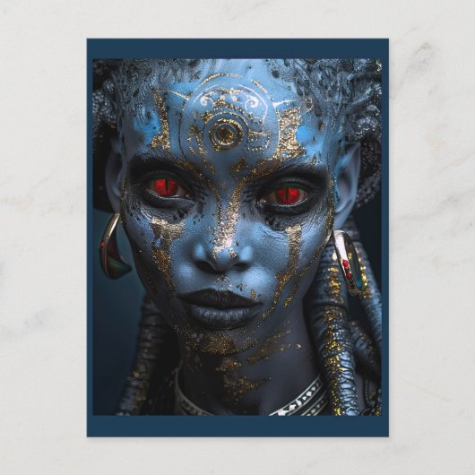 Carte Postale Beauté Alien Du Monde Gelé (Devant)