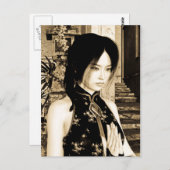 Carte Postale Beauté asiatique (Devant / Derrière)