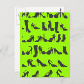 Carte Postale Beauté Chaussures Mode Silhouettes (Devant / Derrière)