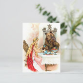 Carte Postale Beauté dans le rose et la bête (Debout devant)