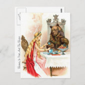 Carte Postale Beauté dans le rose et la bête (Devant / Derrière)