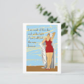 Carte Postale Beauté de bain à la plage (Debout devant)