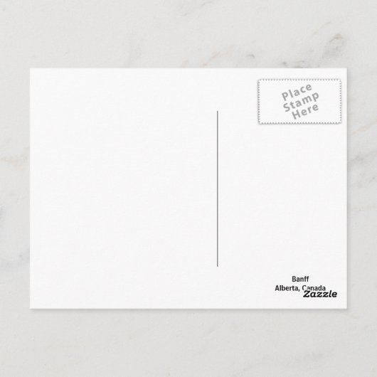 Carte Postale Beauté de Banff (Dos)