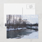 Carte Postale Beauté de neige James River (Devant / Derrière)