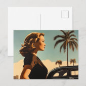 Carte Postale Beauté de Retro Los Angeles (Devant / Derrière)