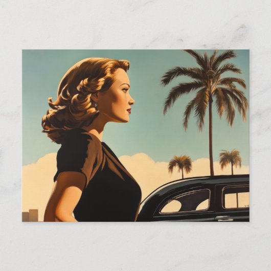 Carte Postale Beauté de Retro Los Angeles (Devant)