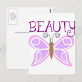 Carte Postale Beauté des papillons (Devant / Derrière)