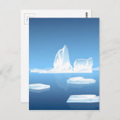 Carte Postale Beauté d'iceberg (Devant / Derrière)