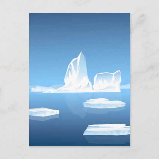 Carte Postale Beauté d'iceberg (Devant)