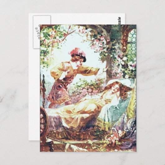 Carte Postale Beauté dormante (Devant / Derrière)