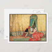 Carte Postale Beauté dormante par Warwick Goble (Devant / Derrière)