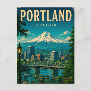 Carte Postale Beauté du front de mer de Portland 