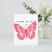 Carte Postale Beauté du papillon peint (Debout devant)