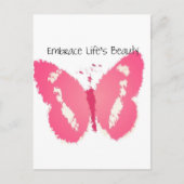 Carte Postale Beauté du papillon peint (Devant)