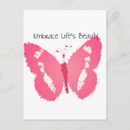 Carte Postale Beauté du papillon peint (Devant)