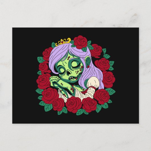 Carte Postale Beauté du sommeil de Zombie (Devant)