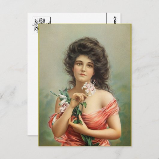 Carte postale Beauté Edwardian (Devant / Derrière)