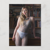 Carte Postale Beauté en blanc ! (Devant)