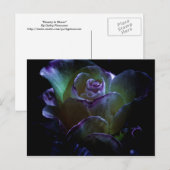 Carte Postale Beauté En Fleur (Devant / Derrière)
