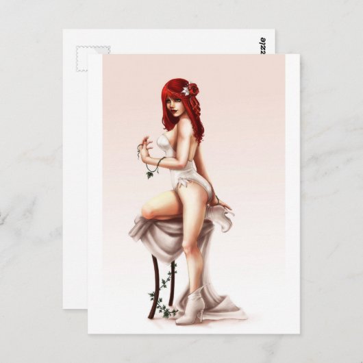 Carte Postale Beauté en tête de lecture (Devant / Derrière)