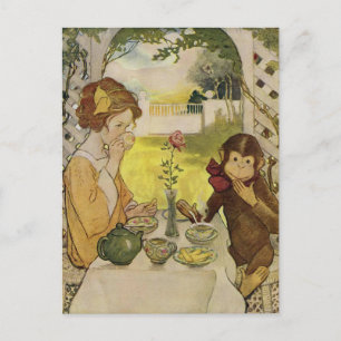 Carte Postale Beauté et bête par Jessie Willcox Smith