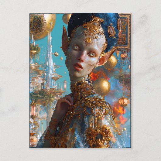 Carte Postale Beauté extraterrestre -Mishtka (Devant)