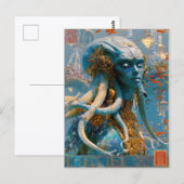 Carte Postale Beauté extraterrestre - Octavia (Devant / Derrière)