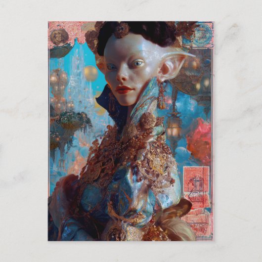 Carte Postale Beauté extraterrestre - Themule (Devant)
