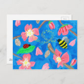 Carte Postale Beauté florissante (Devant / Derrière)