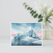 Carte Postale Beauté glaciaire, Aquarelle Iceberg (Debout devant)