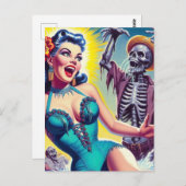 Carte Postale Beauté Horror Girl (Devant / Derrière)