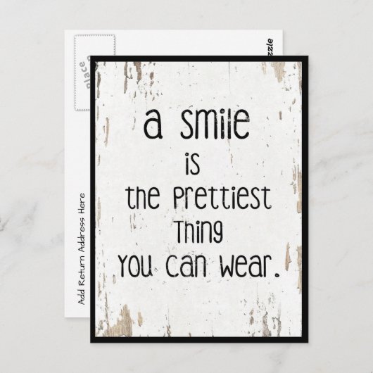 Carte postale Beauté intérieure (Devant / Derrière)