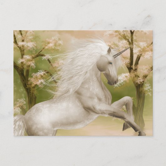Carte postale beauté magique Unicorn (Devant)