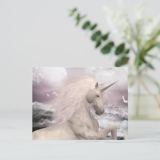 Carte postale beauté magique Unicorn (Debout devant)