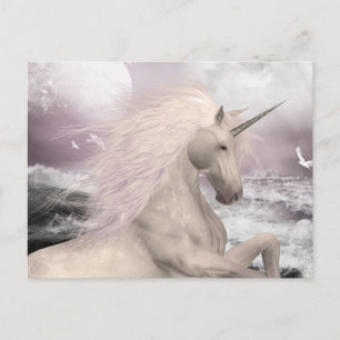 Carte postale beauté magique Unicorn