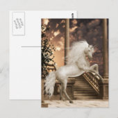 Carte postale beauté magique Unicorn (Devant / Derrière)