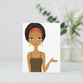 Carte Postale Beauté noire (Debout devant)