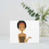 Carte Postale Beauté noire (Debout devant)