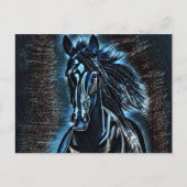 Carte Postale Beauté occidentale Wild Mustang Blue Tones (Devant)