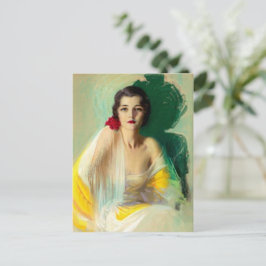 Carte Postale Beauté rétro 33 (Debout devant)