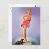 Carte Postale Beauté rétro 56 (Devant / Derrière)