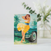 Carte Postale Beauté Rétro 58 (Debout devant)