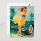 Carte Postale Beauté Rétro 58 (Devant / Derrière)