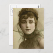 Carte Postale Beauté vintage (Devant / Derrière)