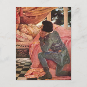 Carte Postale Beauté vintage du sommeil par Jessie Willcox Smith