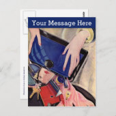 Carte Postale Beauté vintage et accessoires de mode (Devant / Derrière)