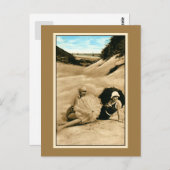 Carte Postale Beautés de baignade vintages restaurées, dunes (Devant / Derrière)