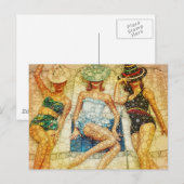 Carte Postale Beautés de bain (Devant / Derrière)