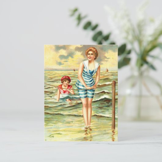 Carte Postale Beautés de bain vintages (Debout devant)