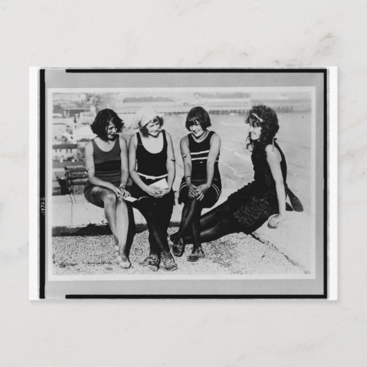 Carte Postale Beautés de la plage vintage (Devant)